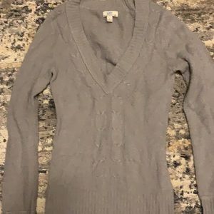 Grey fuzzy sweater size medium.